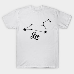 Leo - Black print T-Shirt